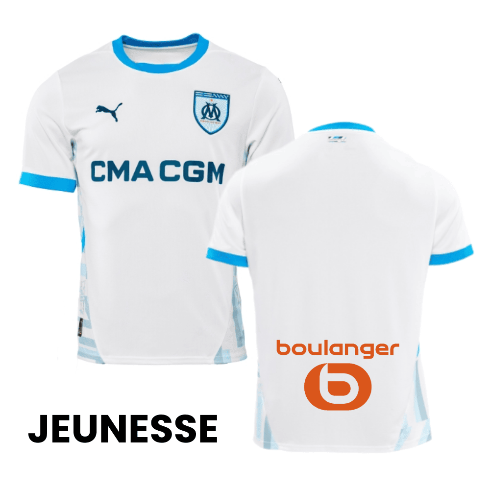 Olympique de Marseille 2024/25 Home YOUTH Jersey - White