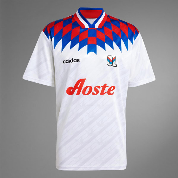 Olympique Lyonnais 1995/96 Home Retro Men Jersey - White