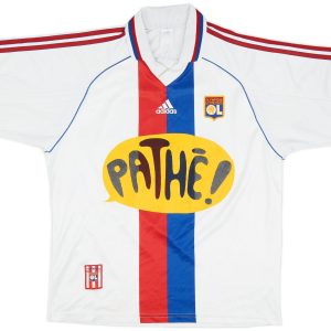Olympique Lyonnais 2000/01 Home Retro Men Jersey - White