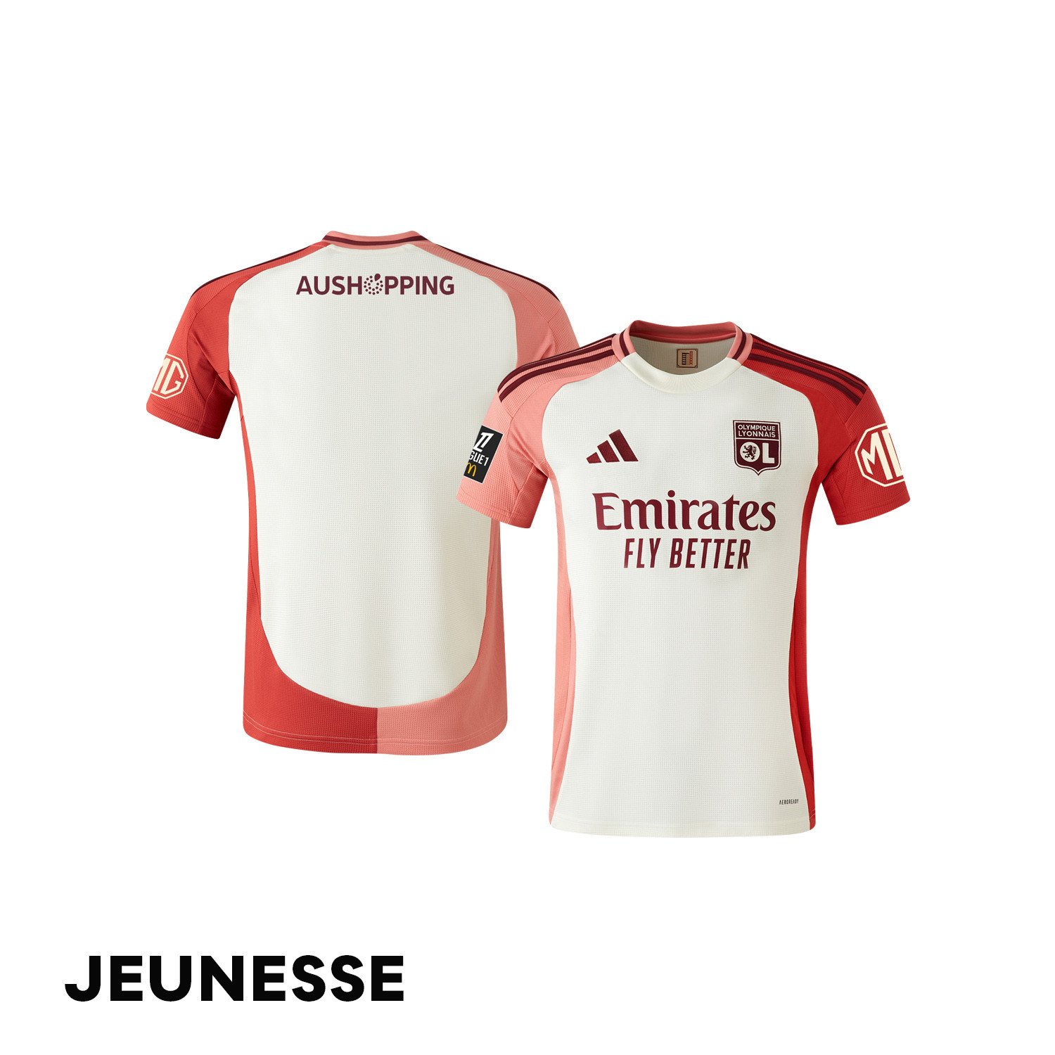 Olympique Lyonnais 2024/25 Third YOUTH Jersey - Cream