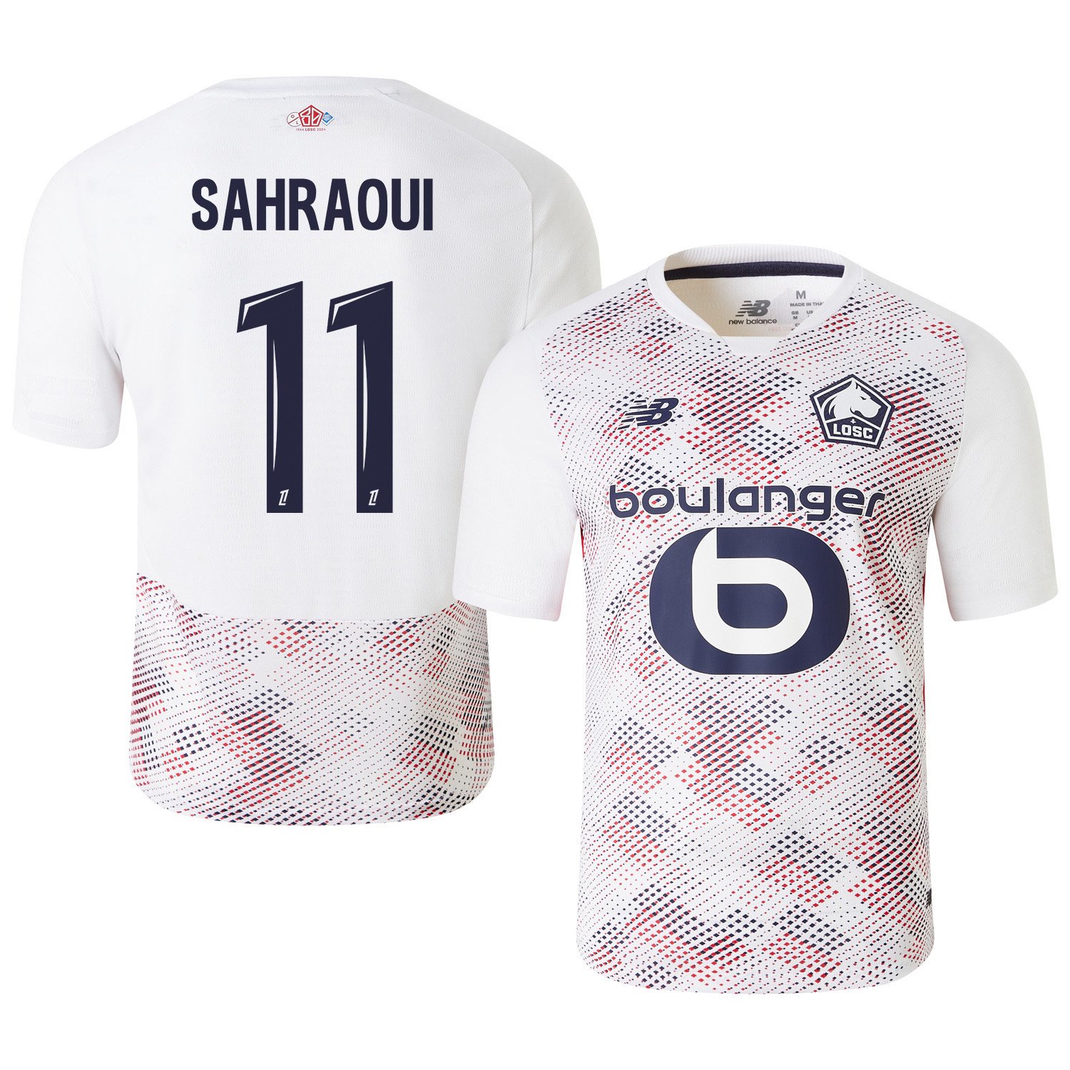 Osame Sahraoui 11 LOSC Lille 2024/25 Away Men Jersey - White