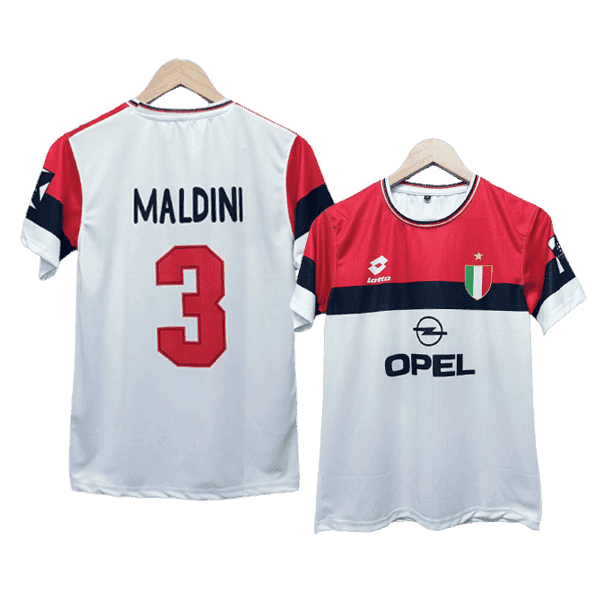 Paolo Maldini AC Milan 1994-95 Men Jersey - White
