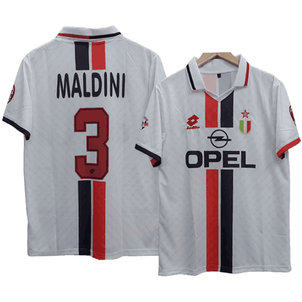 Paolo Maldini AC Milan 1996-97 Away Men Jersey - White