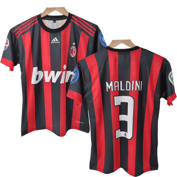 Paolo Maldini AC Milan 2008-09 Home Men Jersey - Red
