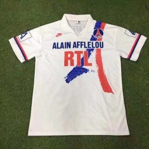 Paris Saint-Germain 1990/91 Away Retro Men Jersey - White