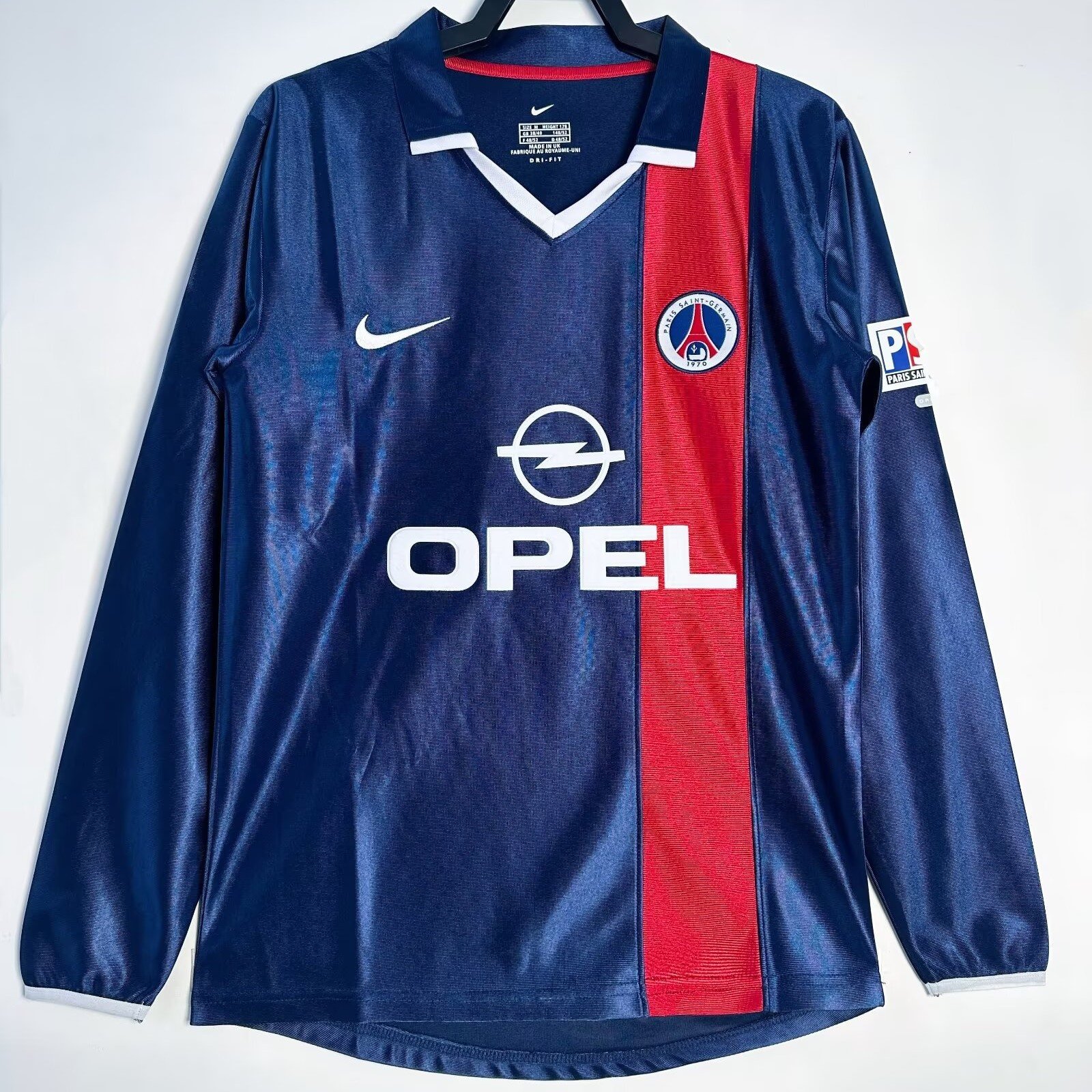Paris Saint-Germain 2001/02 Home Retro Long Sleeve Men Jersey - Navy