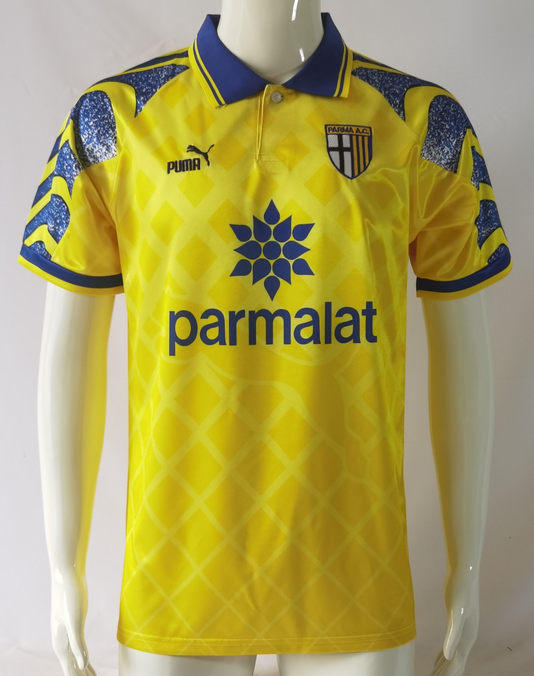 Parma Calcio 1913 1995/97 Home Retro Men Jersey – Yellow