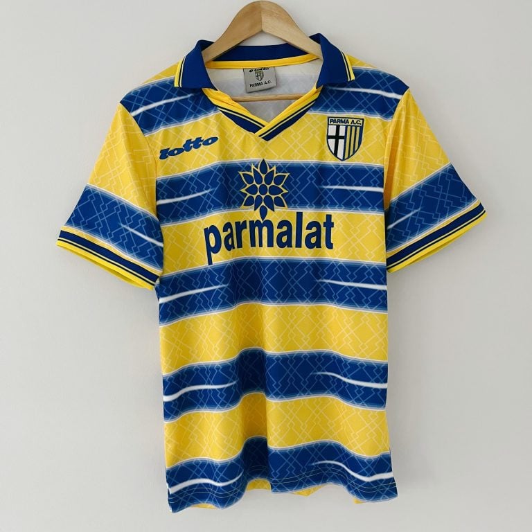 Parma Calcio 1998/99 Home Retro Men Jersey - Yellow