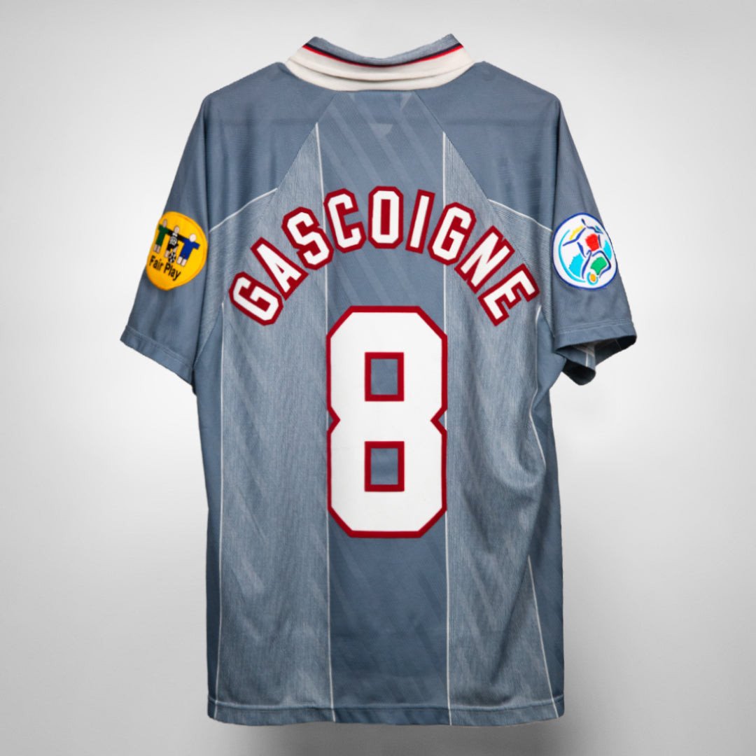 Paul Gascoigne 8 England 1996-1997 Away Retro Jersey - Men