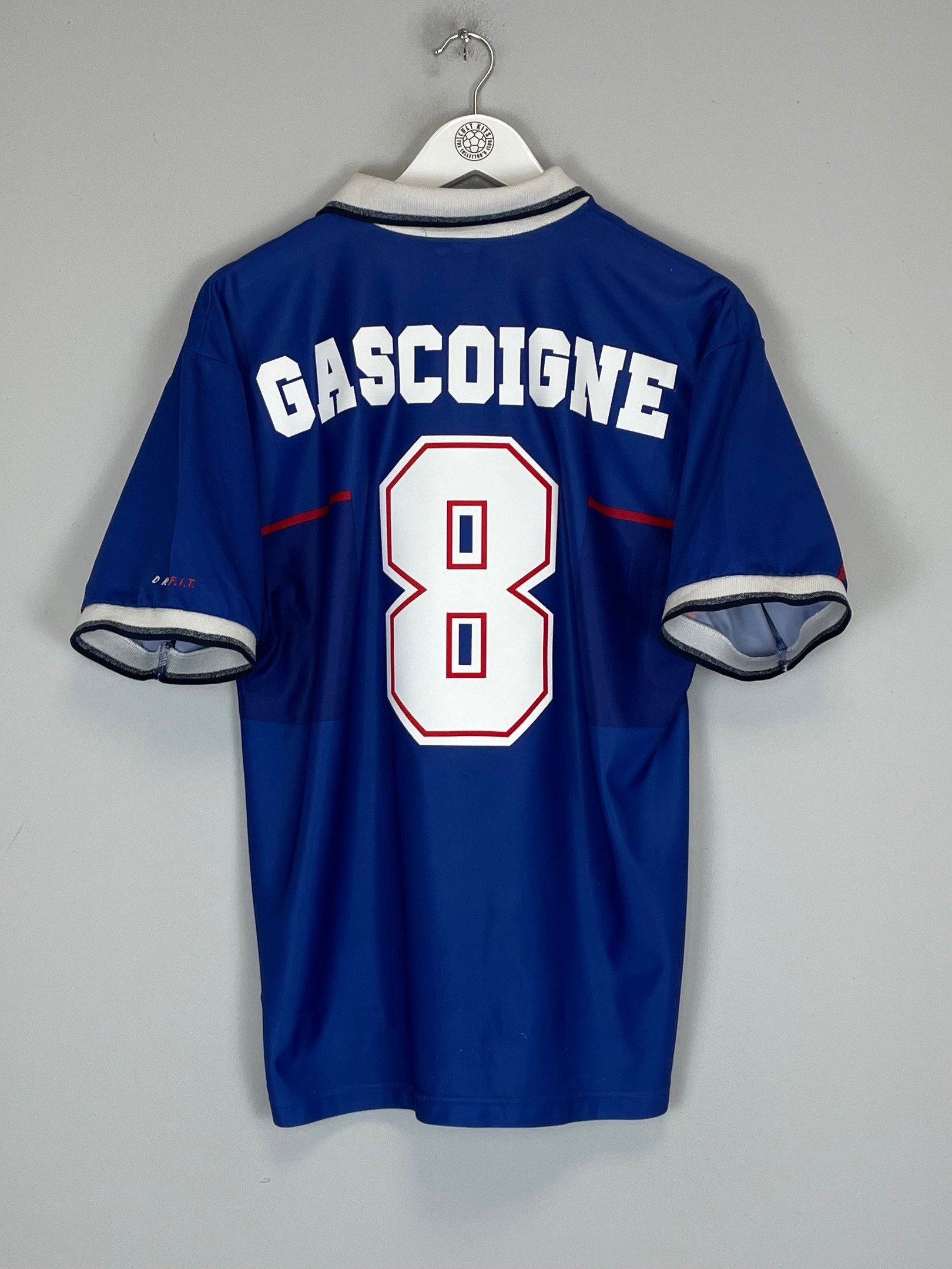 Paul Gascoigne 8 Rangers F.C. 1997/99 Home Men Retro Jersey – Blue