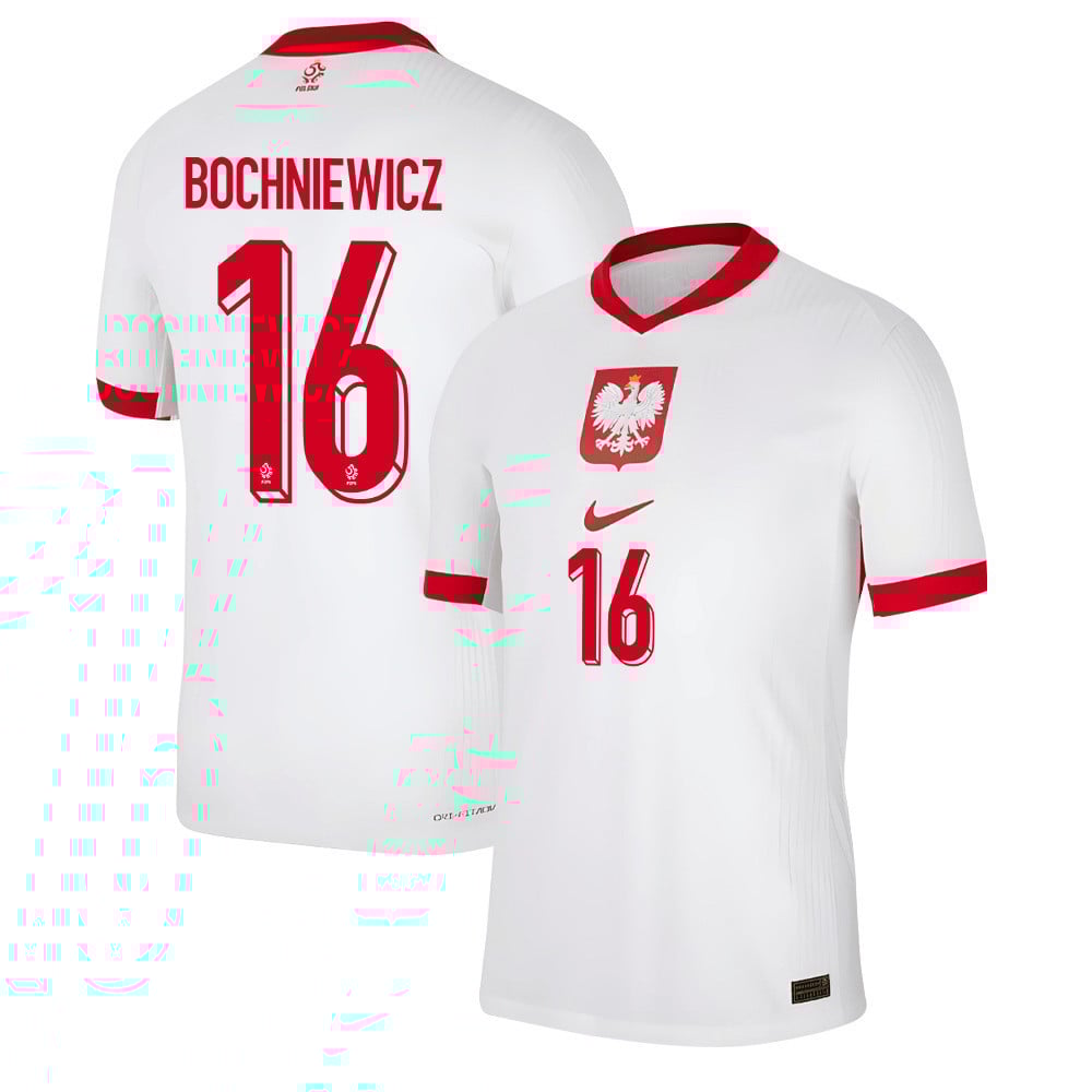Paweł Bochniewicz 16 Poland National Team 2024/25 Home Men Jersey - White