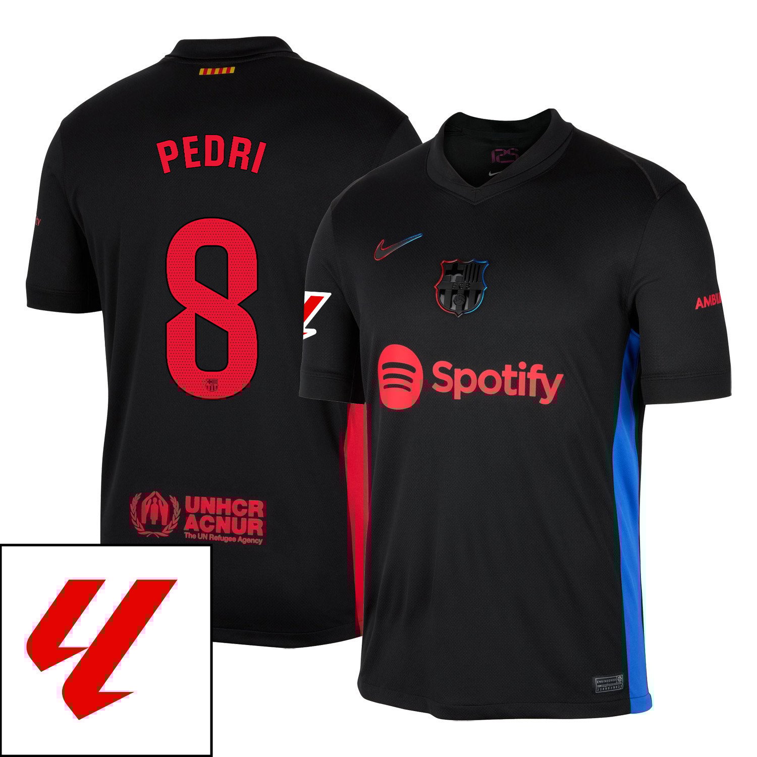 Pedri #8 FC Barcelona 2024/25 Camiseta De Visitante - Hombre