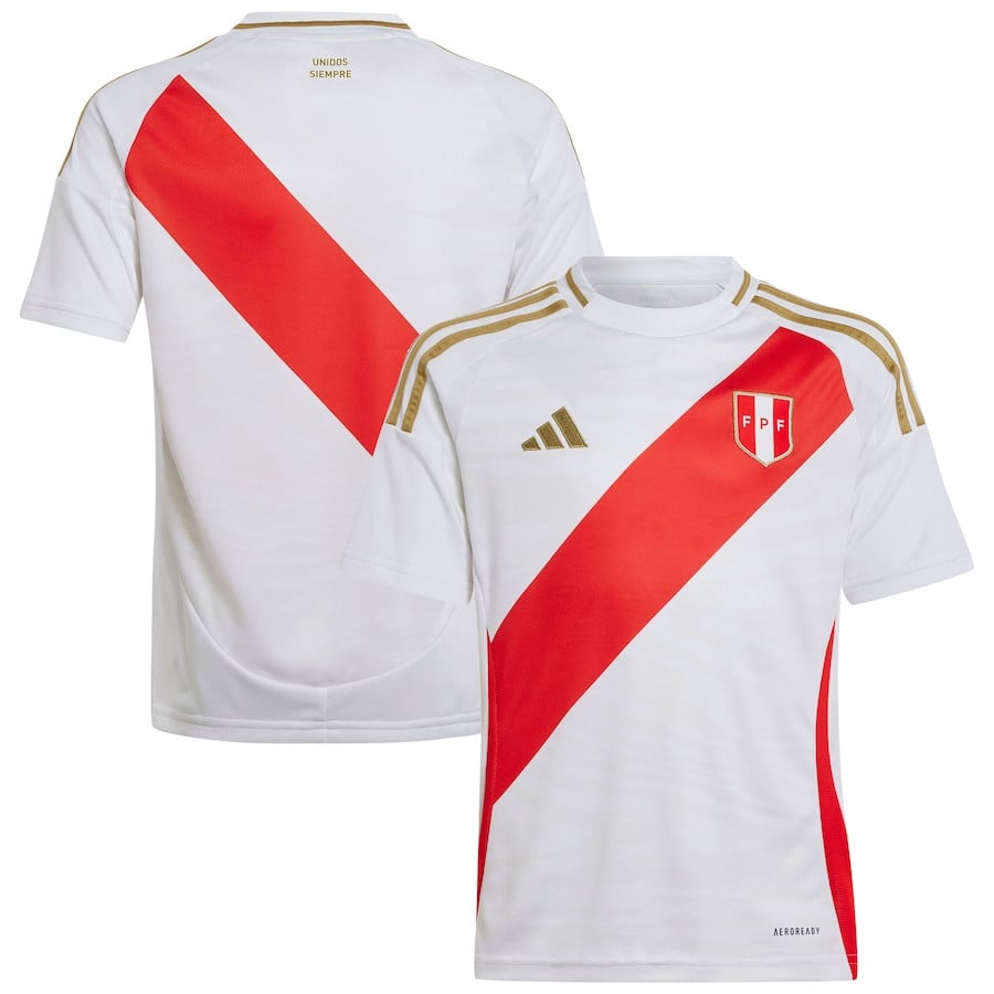 Peru National Team 2024 Home YOUTH Jersey - White