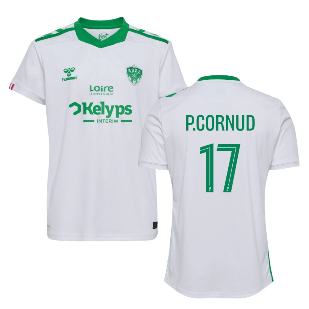 Pierre Cornud 17 AS Saint-Étienne 2024/25 Away Men Jersey - White