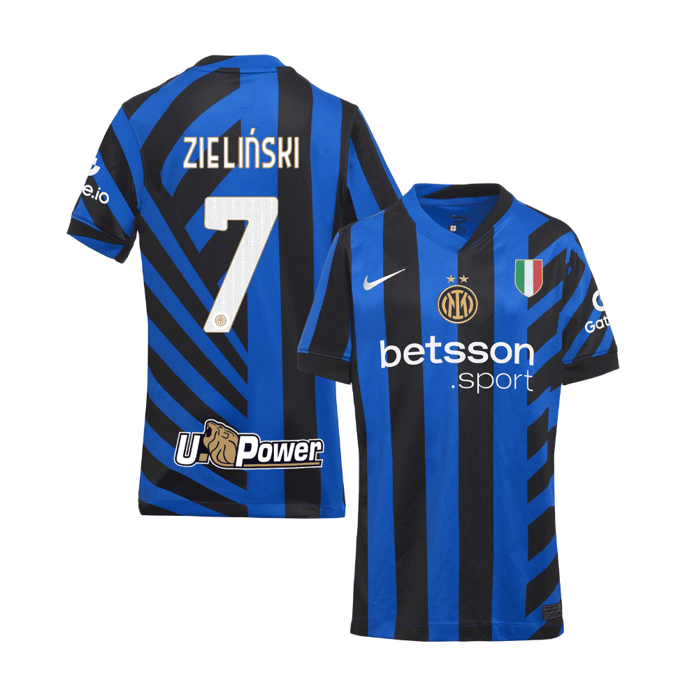 Piotr Zieliński 7 Inter Milan 2024/25 Home YOUTH Jersey - Blue