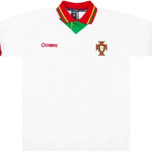 Portugal 1995/96 Away Retro Men Jersey - White
