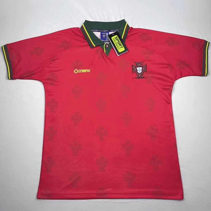Portugal 1995/96 Home Retro Men Jersey - Red