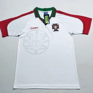 Portugal 1996/97 Away Retro Men Jersey - White