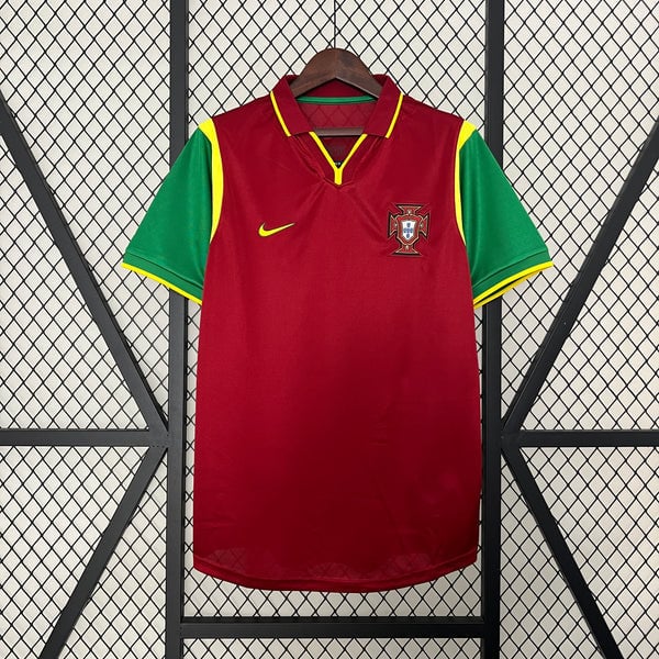 Portugal 1999 Home Retro Men Jersey - Red