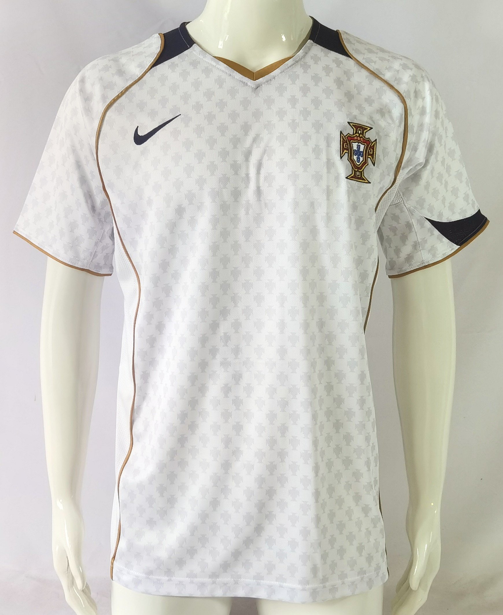 Portugal 2004 Away Retro Men Jersey – White