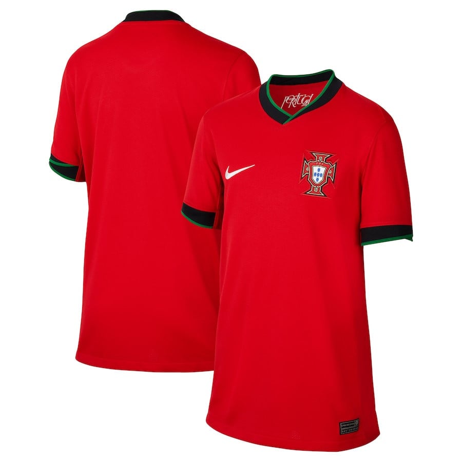 Portugal National Team 2024 Home YOUTH Jersey - Red