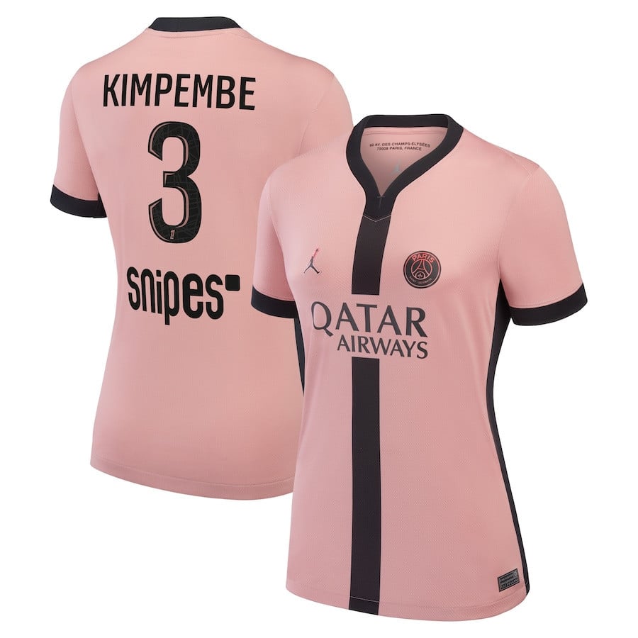 Presnel Kimpembe 3 Paris Saint-Germain 2024/25 Third Women Jersey - Pink