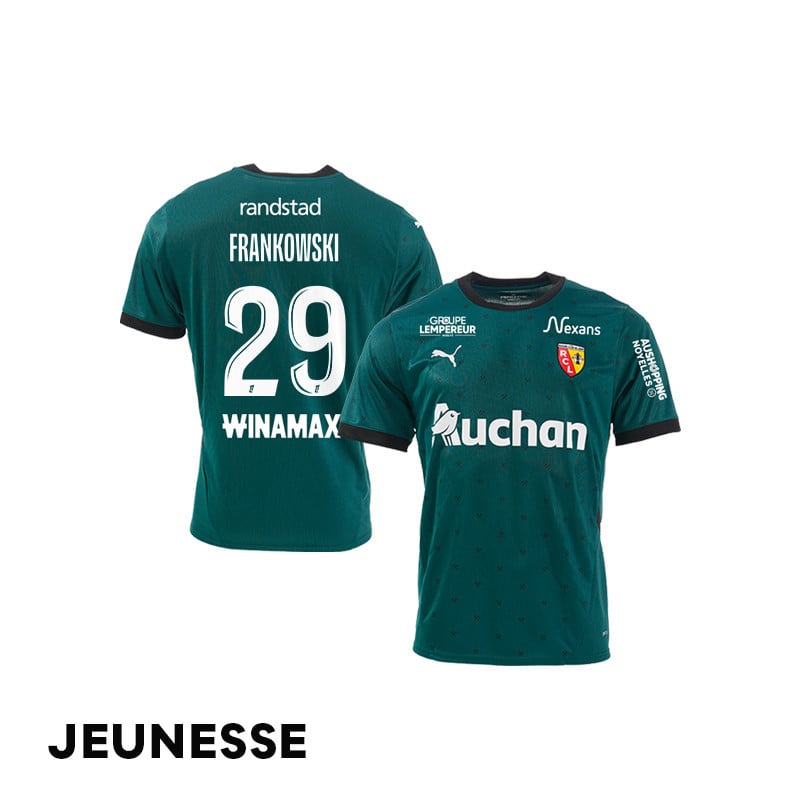 Przemysław Frankowski 29 RC Lens 2024/25 Away YOUTH Jersey - Green