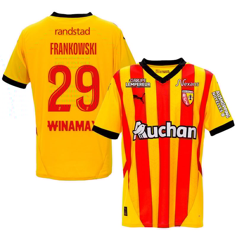 Przemysław Frankowski 29 RC Lens 2024/25 Home Men Jersey - Yellow