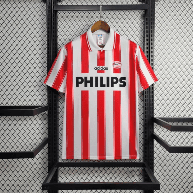 PSV Eindhoven 1994/95 Home Retro Men Jersey - Red/White