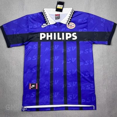 PSV Eindhoven 1995/96 Away Retro Men Jersey - Blue