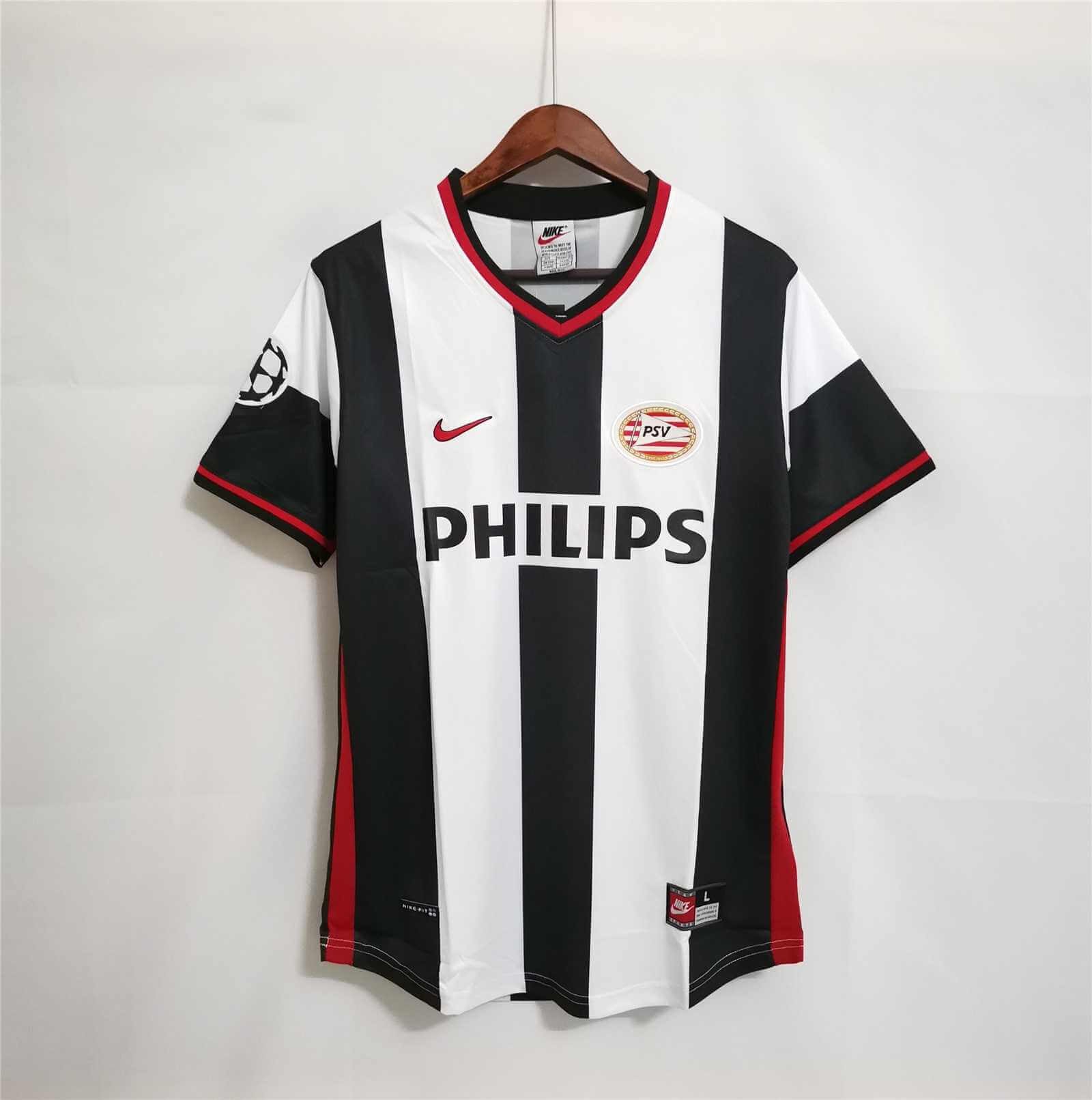 PSV Eindhoven 1998/99 Away Retro Men Jersey – Black/White