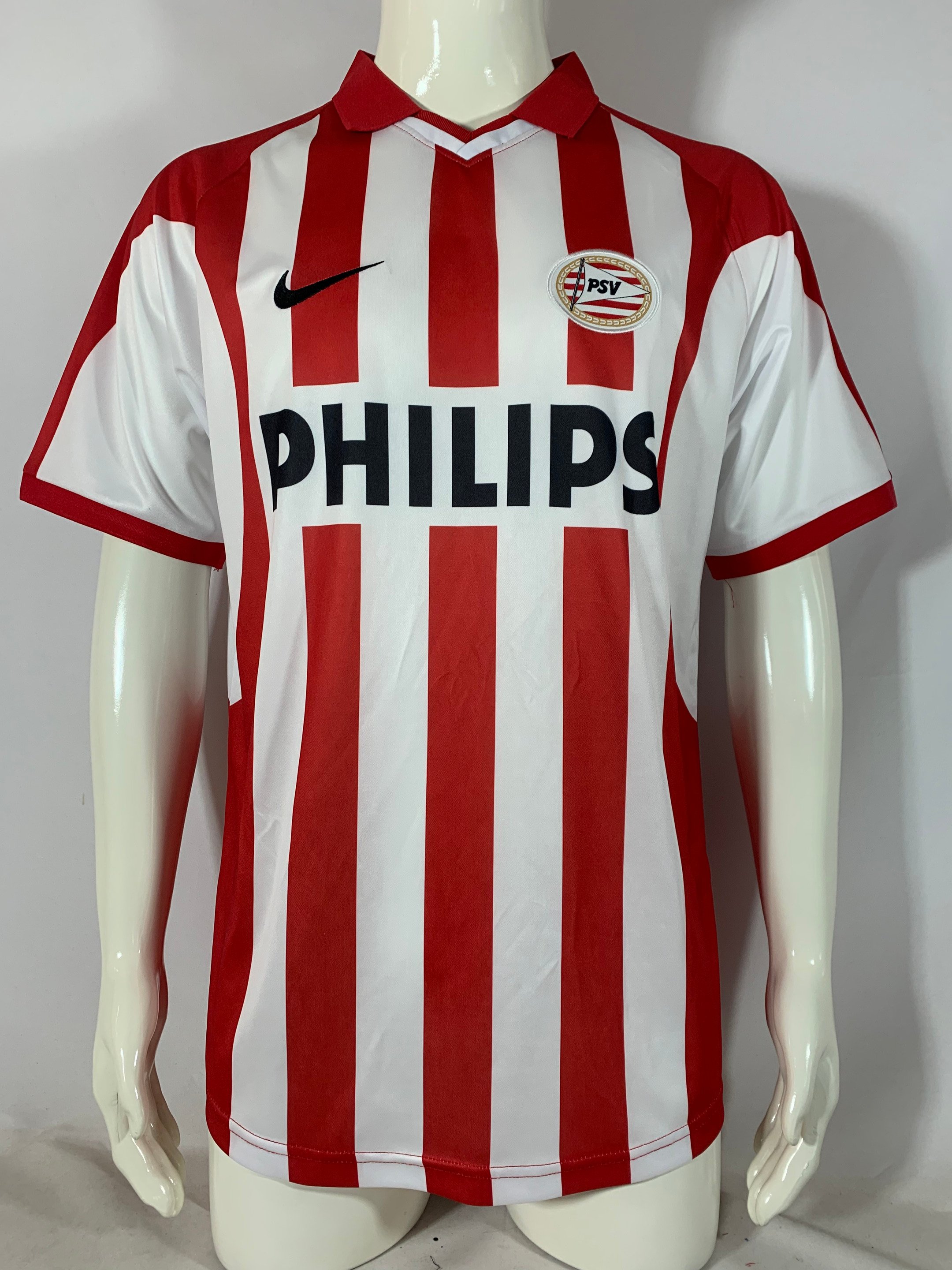 PSV Eindhoven 2000/01 Home Retro Men Jersey – White/Red