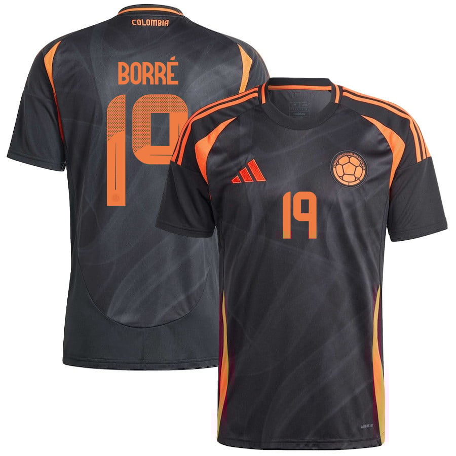 Rafael Borré 19 Colombia National Team 2024/25 Away Men Jersey - Black