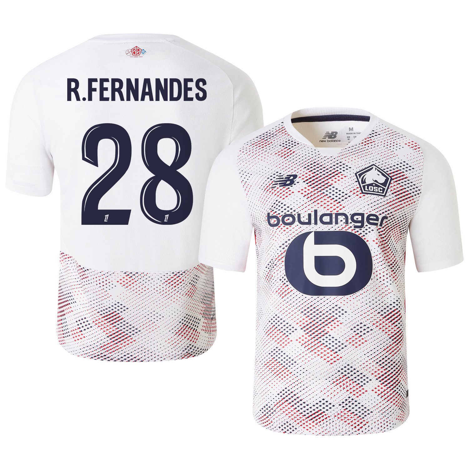 Rafael Fernandes 28 LOSC Lille 2024/25 Away Men Jersey - White