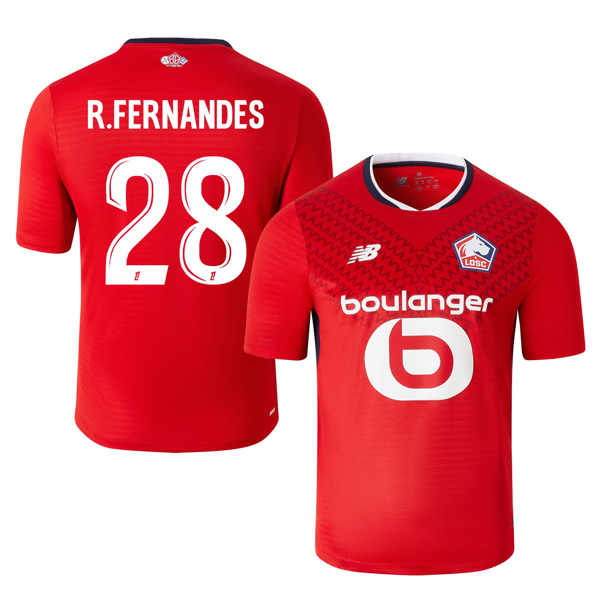 Rafael Fernandes 28 LOSC Lille 2024/25 Home Men Jersey - Red
