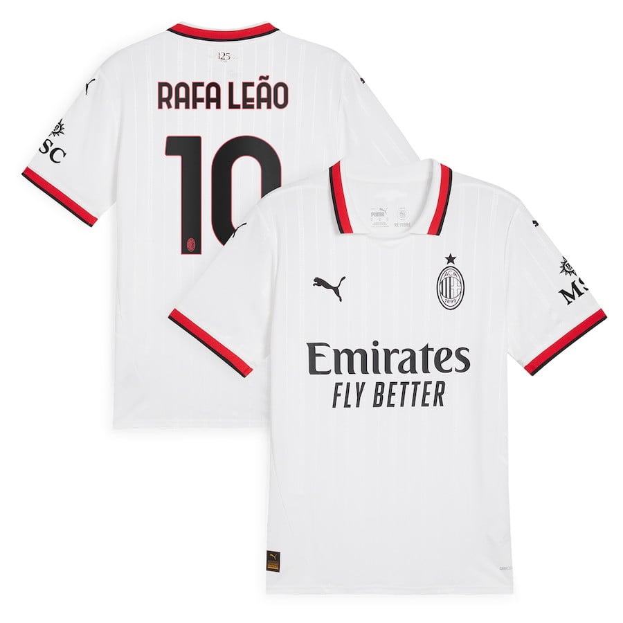 Rafael Leão 10 AC Milan 2024/25 Away Men Jersey - White