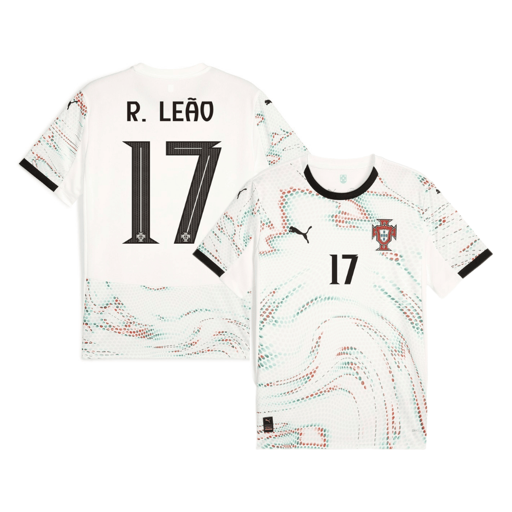Rafael Leão 17 Portugal National Team 2025/26 Away Men Jersey - White