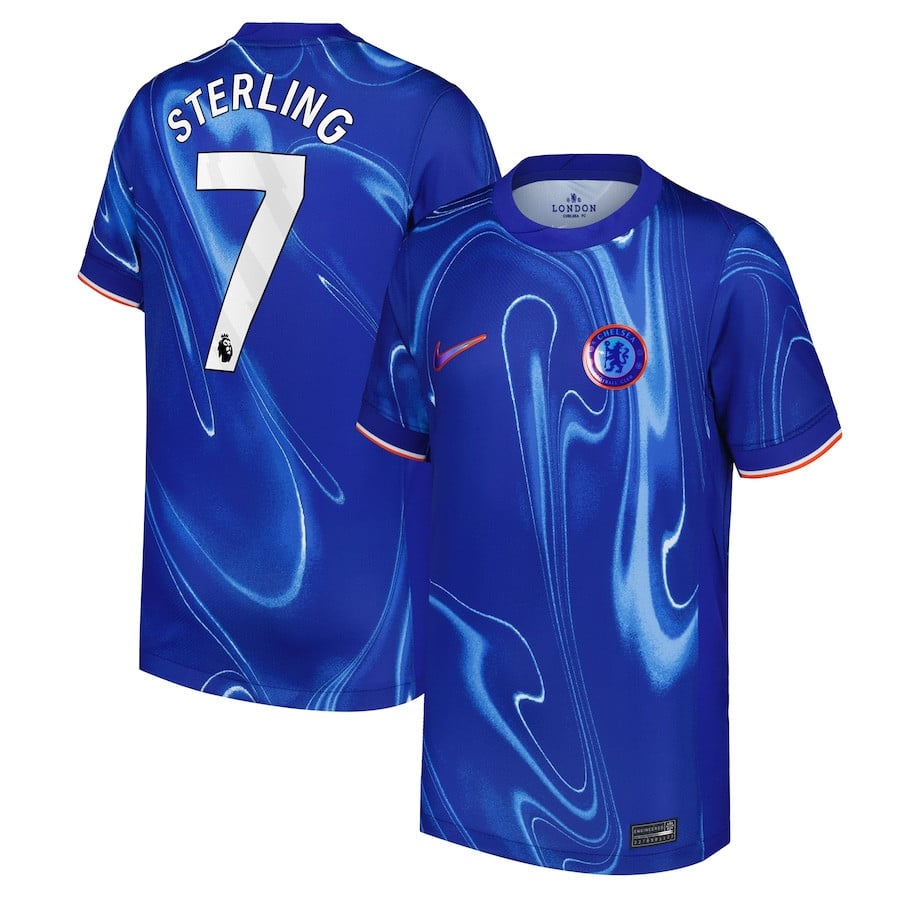 Raheem Sterling 7 Chelsea 2024/25 Home YOUTH Jersey - Blue