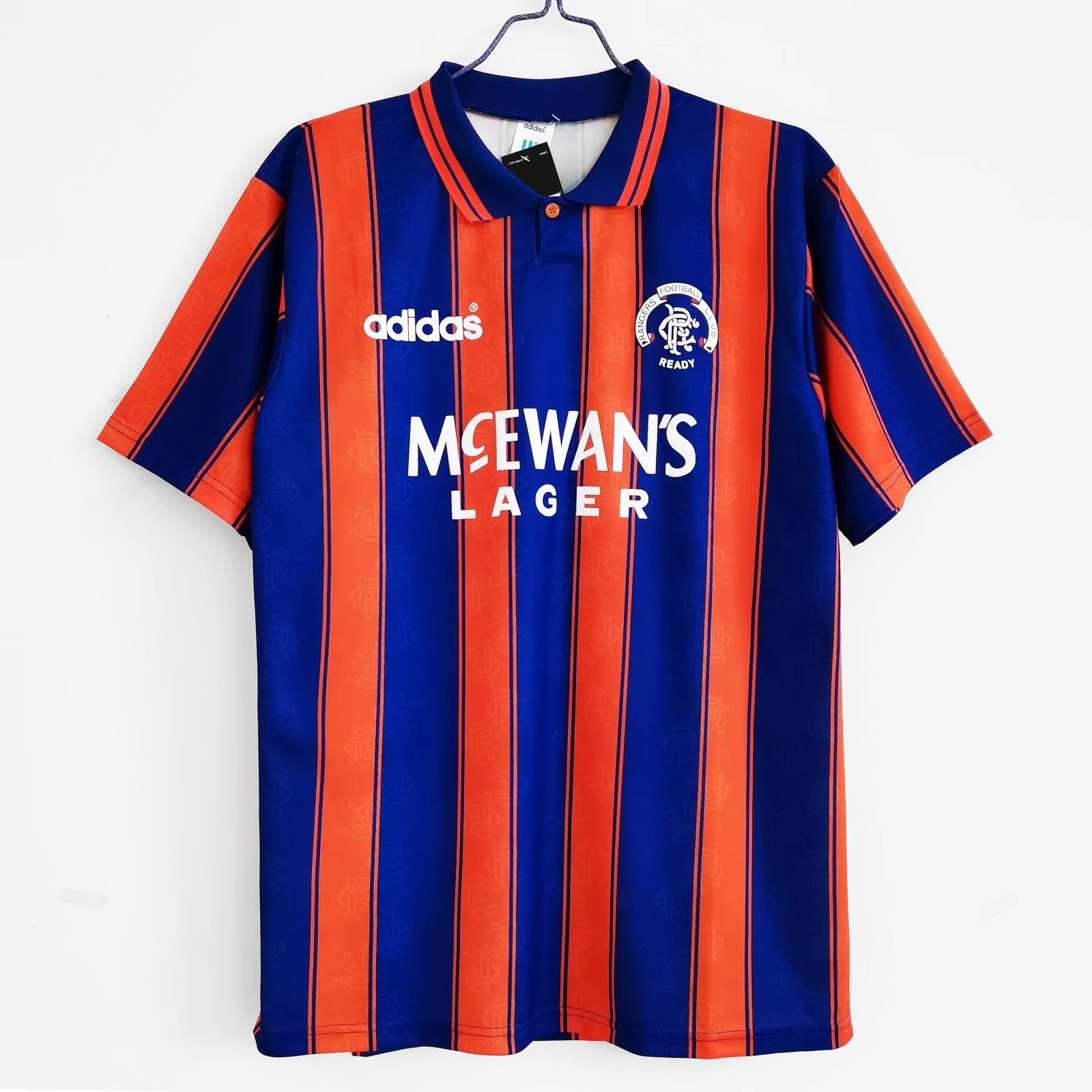Rangers F.C. 1993/94 Away Retro Men Jersey - Blue/Orange