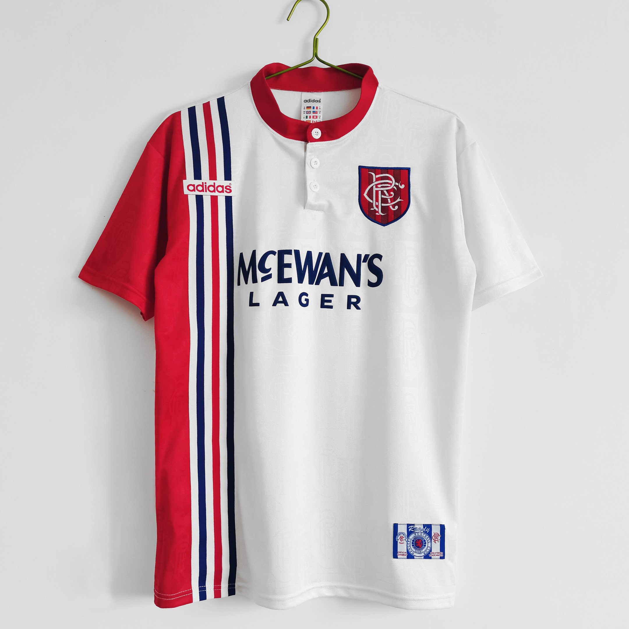 Rangers F.C. 1996/97 Away Retro Men Jersey - White