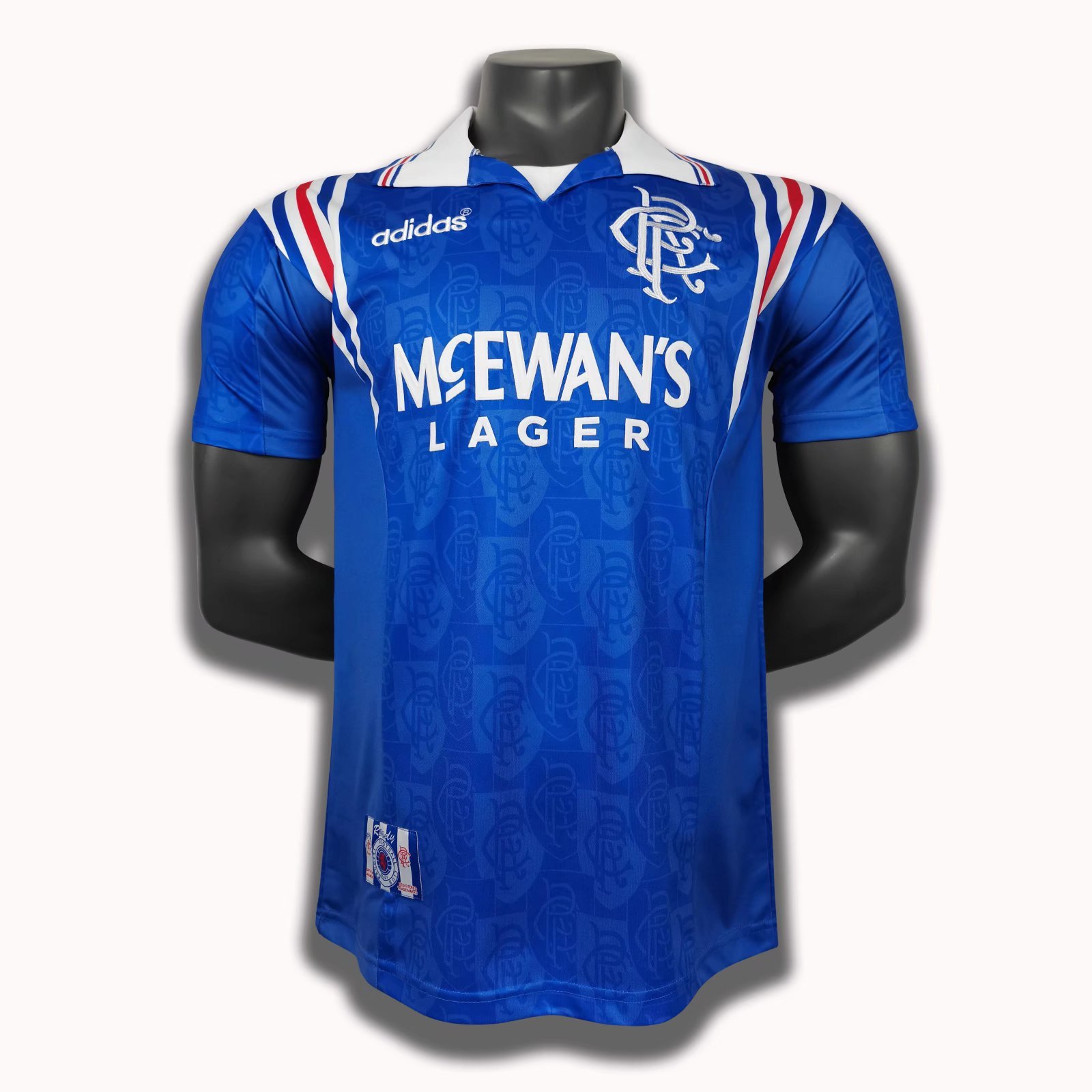 Rangers F.C. 1996/97 Home Retro Men Jersey - Blue