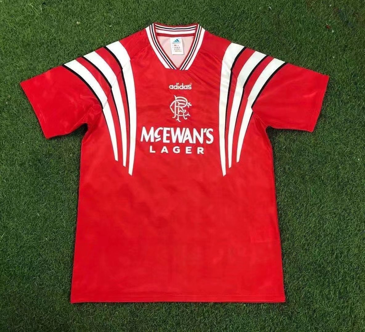 Rangers F.C. 1996/97 Third Retro Men Jersey – Red