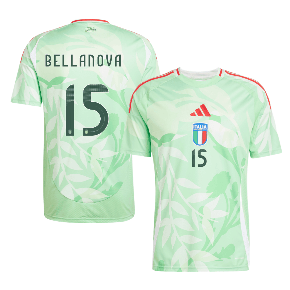 Raoul Bellanova 15 Italy National Team 2025/26 Away Men Jersey - Green