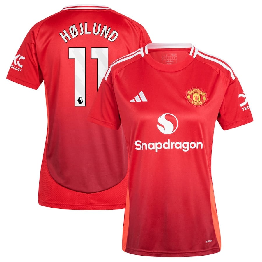 Rasmus Højlund 11 Manchester United 2024/25 Home Women Jersey - Red