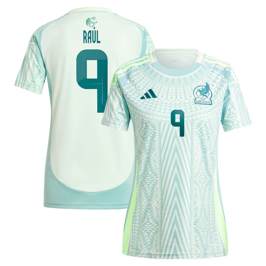 Raul Jimenez 9 Mexico National Team 2024 Away Women Jersey - Green