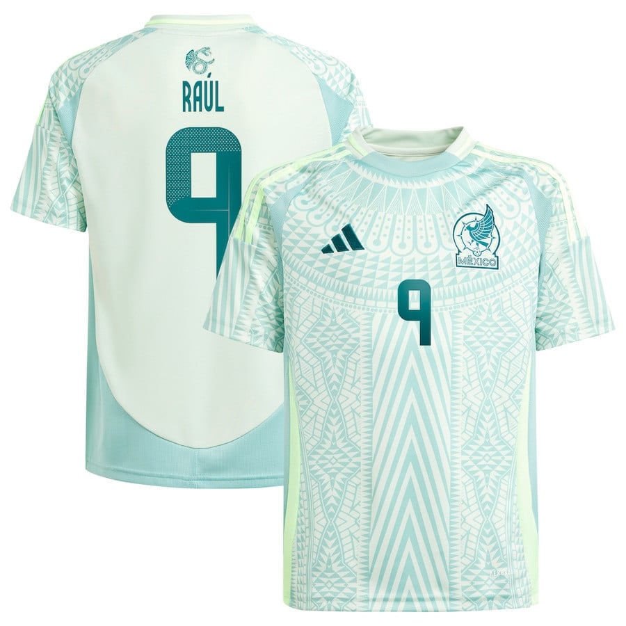 Raul Jimenez 9 Mexico National Team 2024 Away YOUTH Jersey - Green