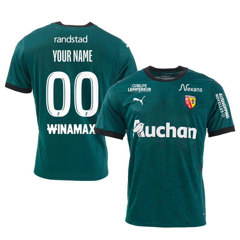 RC Lens 2024/25 Away Men Custom Jersey - Green