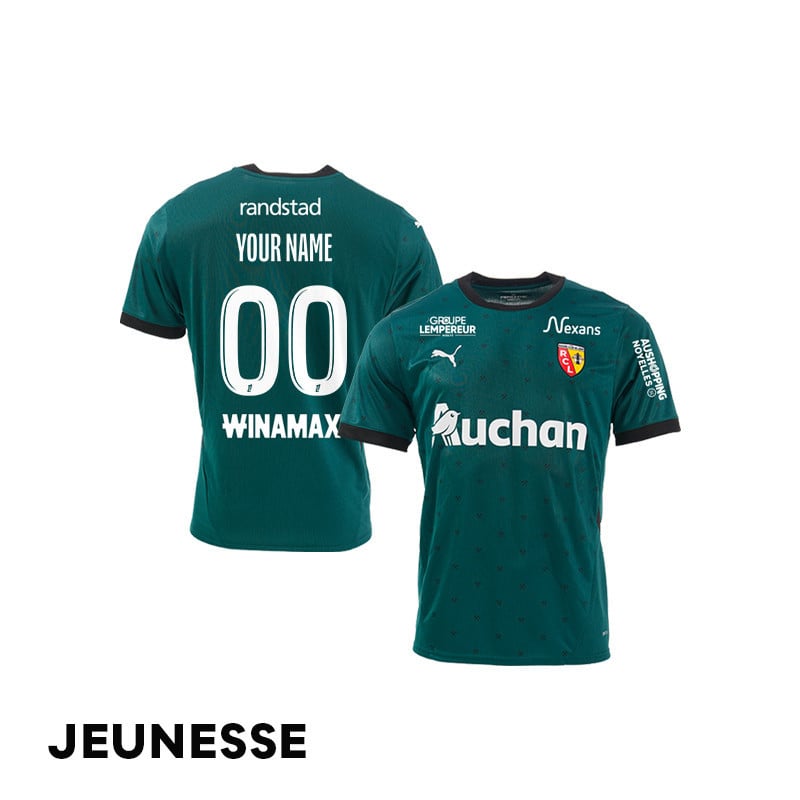 RC Lens 2024/25 Away YOUTH Custom Jersey - Green