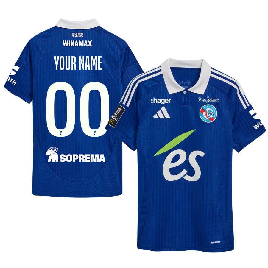 RC Strasbourg Alsace 2024/25 Home Men Custom Jersey - Blue