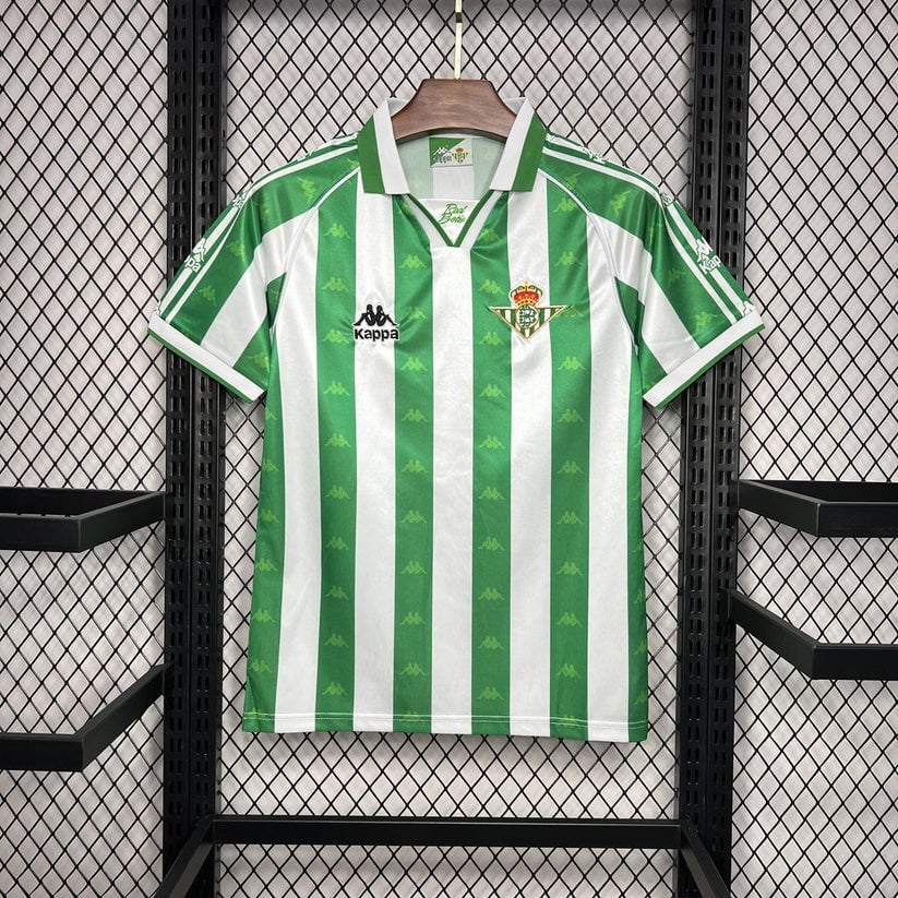 Real Betis 1995/97 Home Retro Men Jersey - Green
